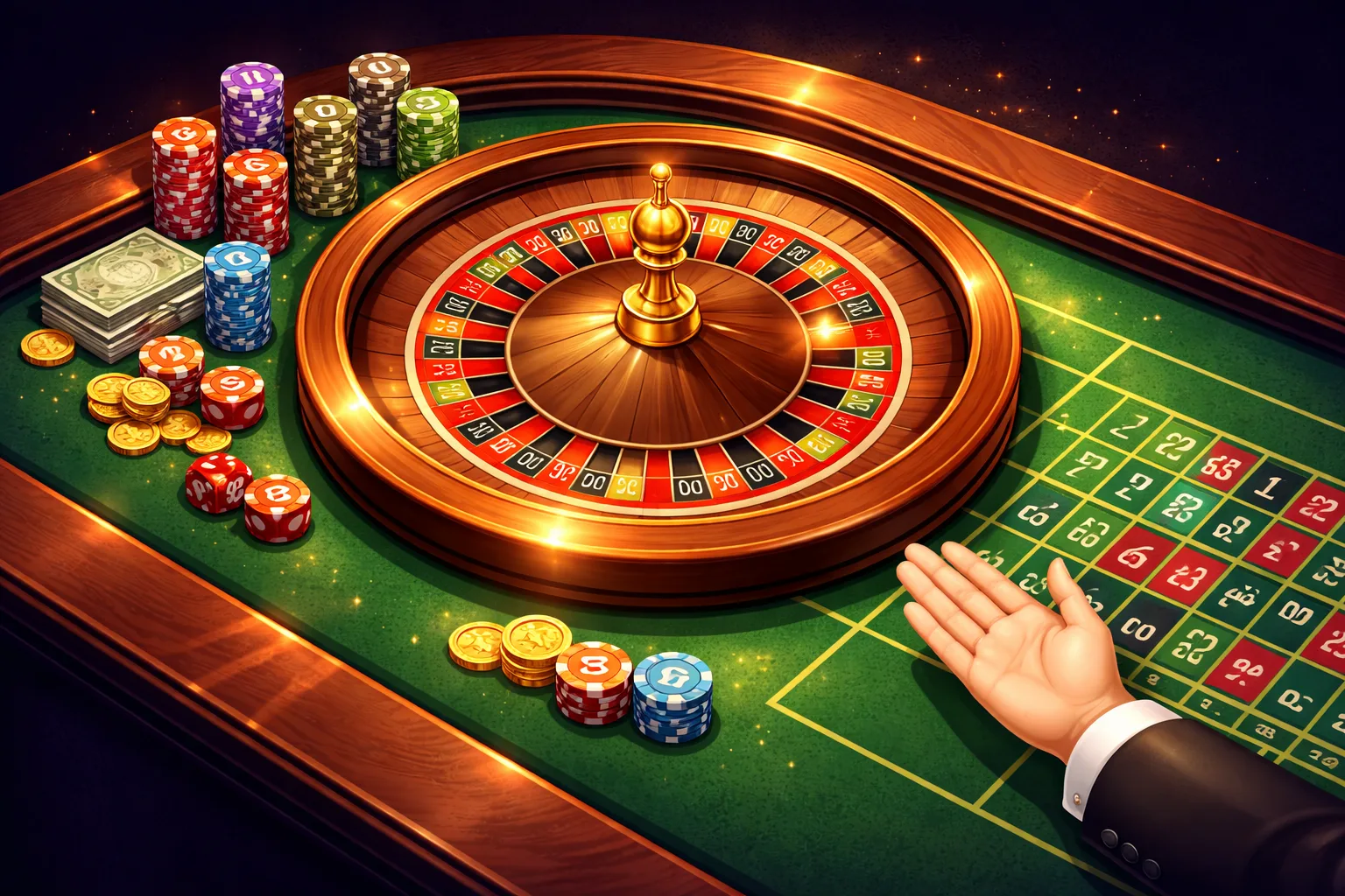 Canli casino rulet masasi