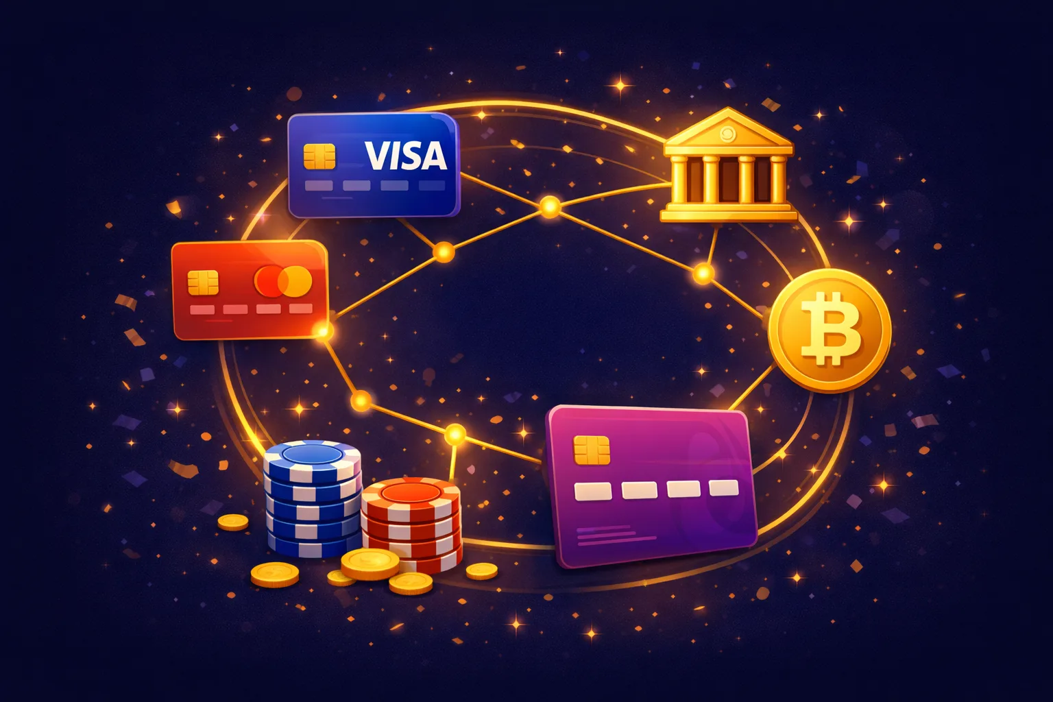 Casino odeme yontemleri - Visa, Mastercard, Bitcoin, Papara karsilastirmasi